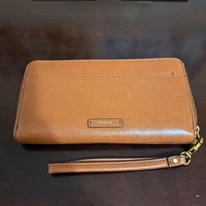 Fossil Zip Around Clutch Wallet